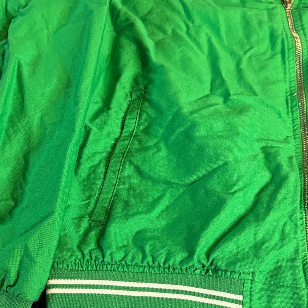 Denim & Flower Green Bomber Jacket - Picture 4 of 6